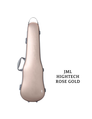 JML HIGHTECH PC Rose Gold Violin Case (Shaped) 