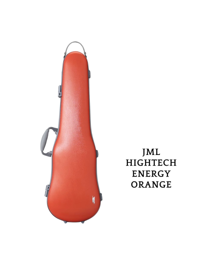 JML HIGHTECH PC Energy Orange Violin Case (Shaped)