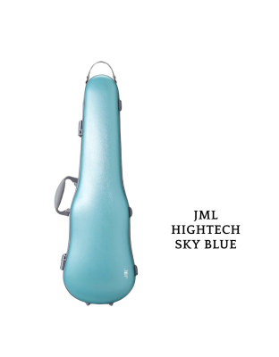 JML HIGHTECH PC Sky Colour Violin Case (Shaped) 