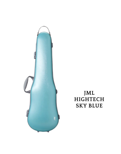 JML HIGHTECH PC Sky Colour Violin Case (Shaped) 
