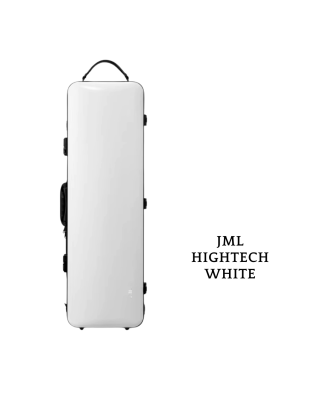 JML HIGHTECH PC White Violin Case (Oblong)  