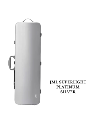 jml superlight violincase 1.6 oblong Platinum Silver