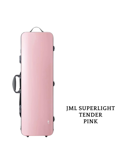jml superlight violincase 1.6 oblong tender pink