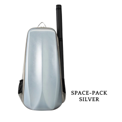 jml backpack violin case space bag silver