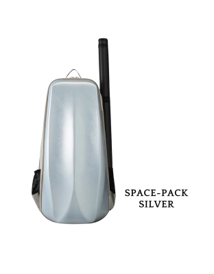 jml backpack violin case space bag silver