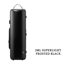 JML Superlight frosted black violin case