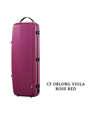 carbon fibre jml viola oblong case rose red