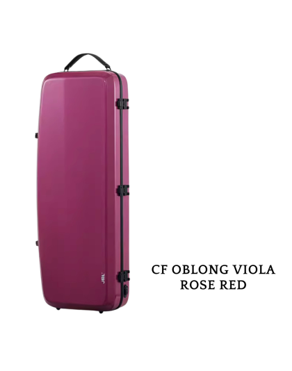 carbon fibre jml viola oblong case rose red