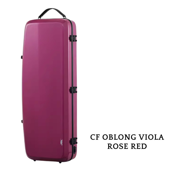 carbon fibre jml viola oblong case rose red