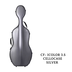 JML ICOLOR SILVER CELLO CASE 3.5