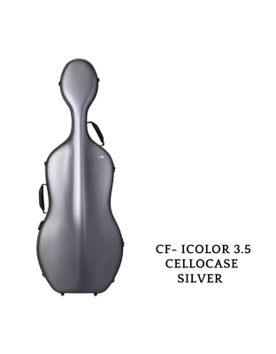 JML ICOLOR SILVER CELLO CASE 3.5