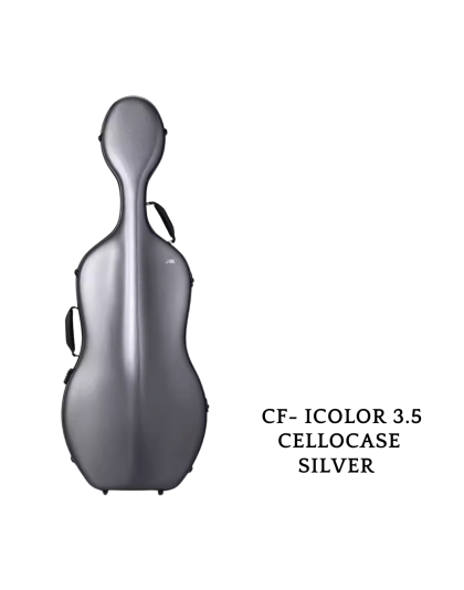 JML ICOLOR SILVER CELLO CASE 3.5