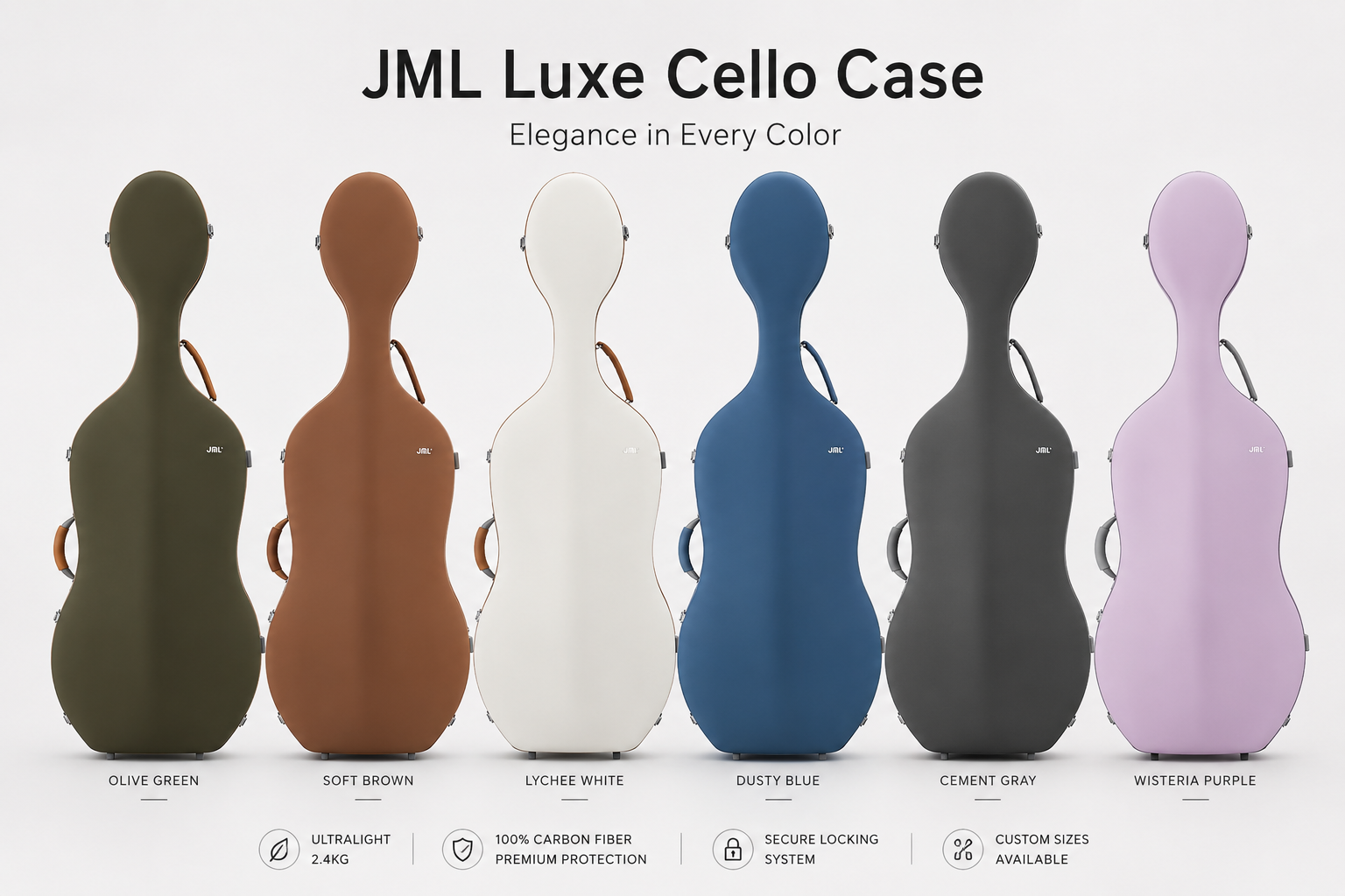 2025 Luxe Cello Case 2.4 kg